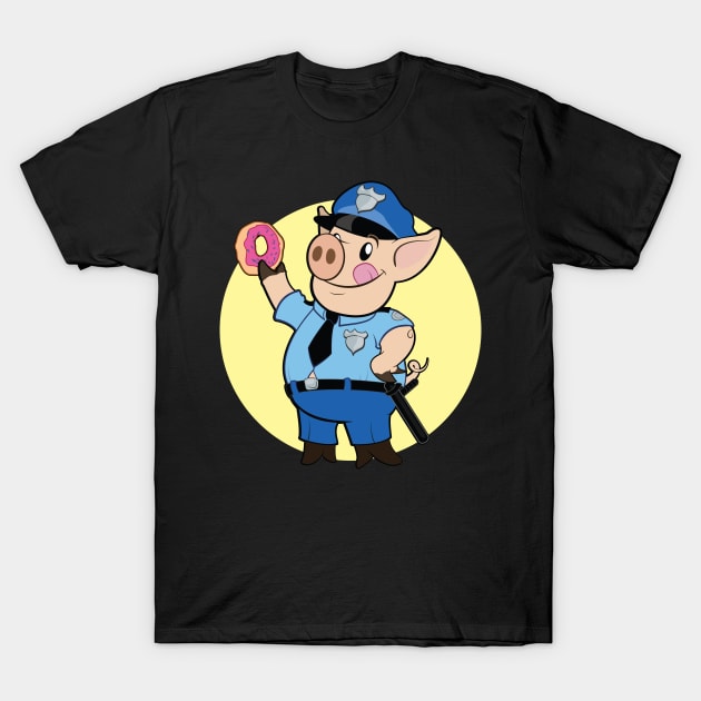 Police Pig T-Shirt by Howchie